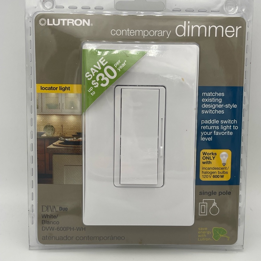 Lutron Diva Electronic Low Voltage Contemporary Dimmer